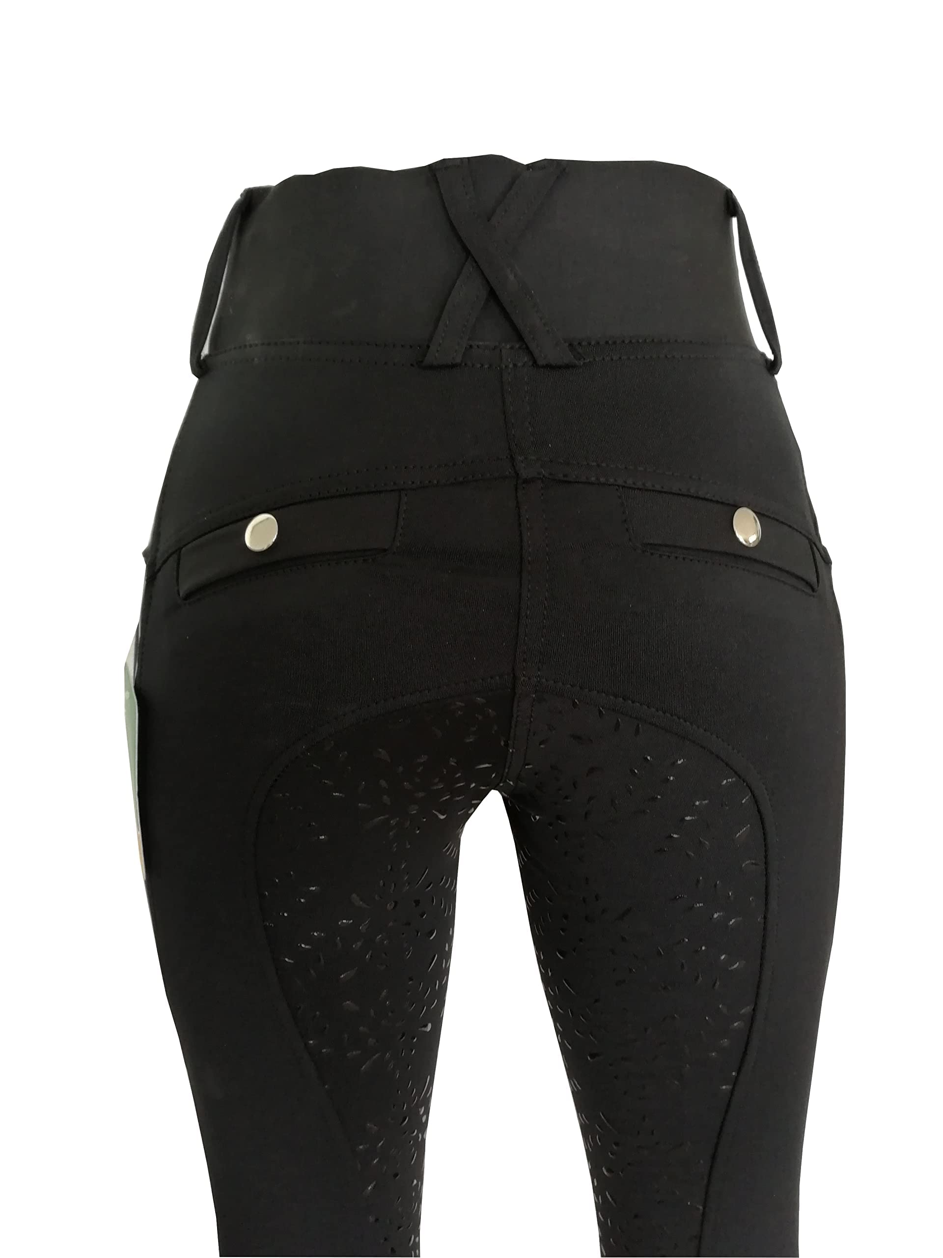 Reitleggings Damen 2.0 High Waist Silikon Vollbesatz Reithose Grip
