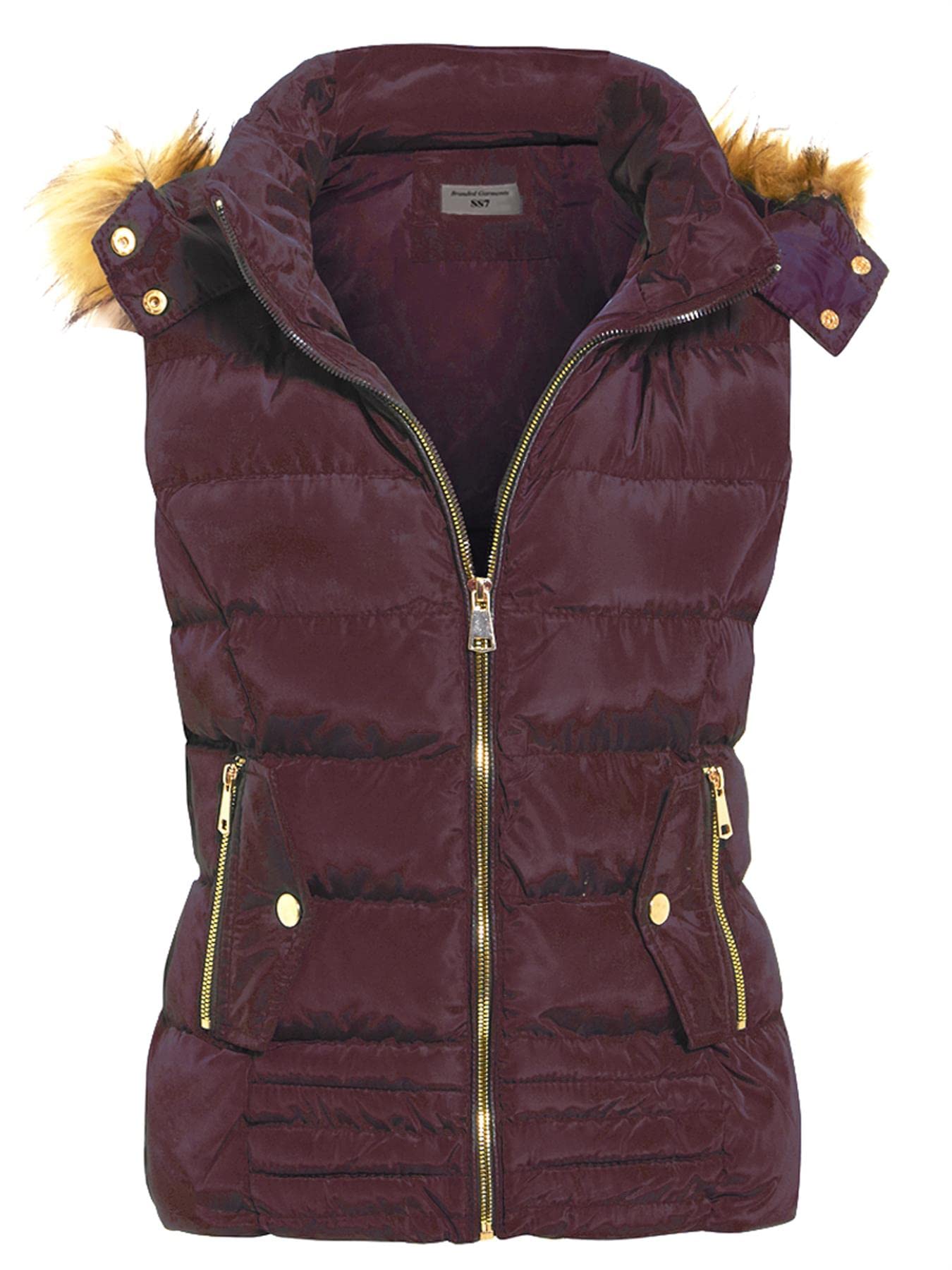 SS7 New Women's Faux Fur Bodywarmer Gilet