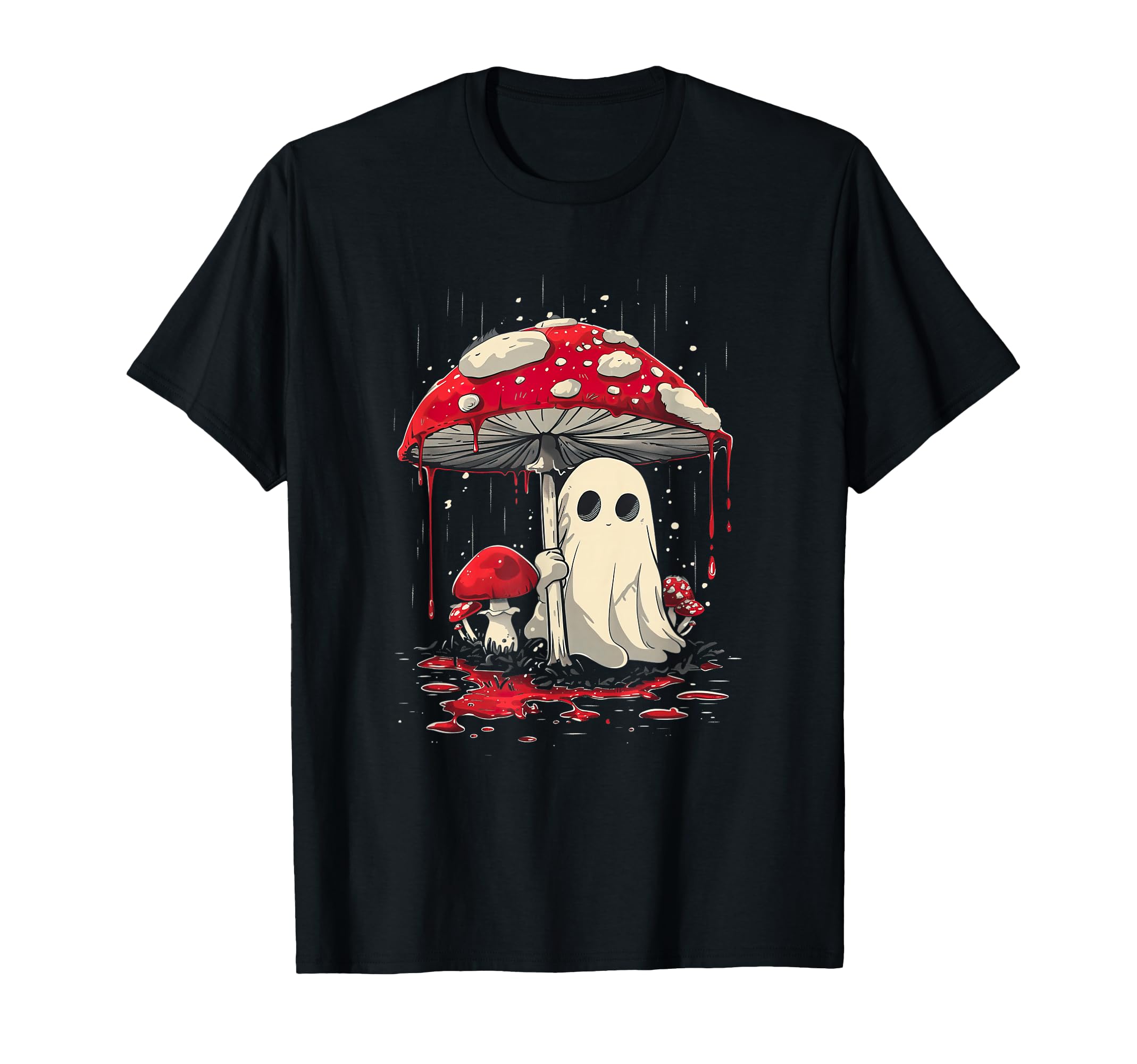 Cottagecore Halloween Shirt Ghost Mushroom Spooky T-Shirt