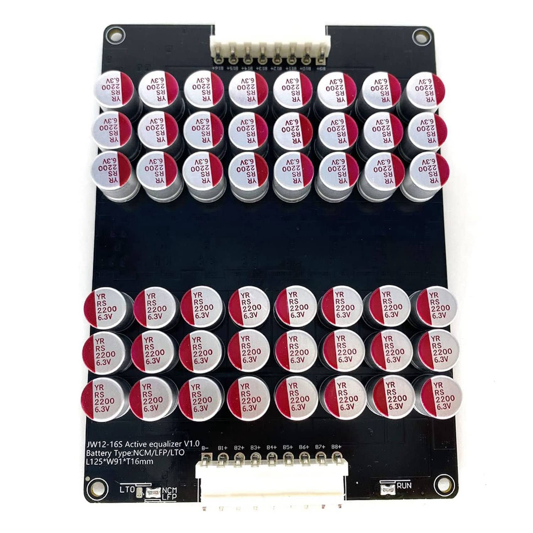 2X 12S 13S 14S 15S 16S Equalizzatore Bilanciatore Lifepo4 Lipo LTO Batteria Equalizzazione di Energia Condensatore Board
