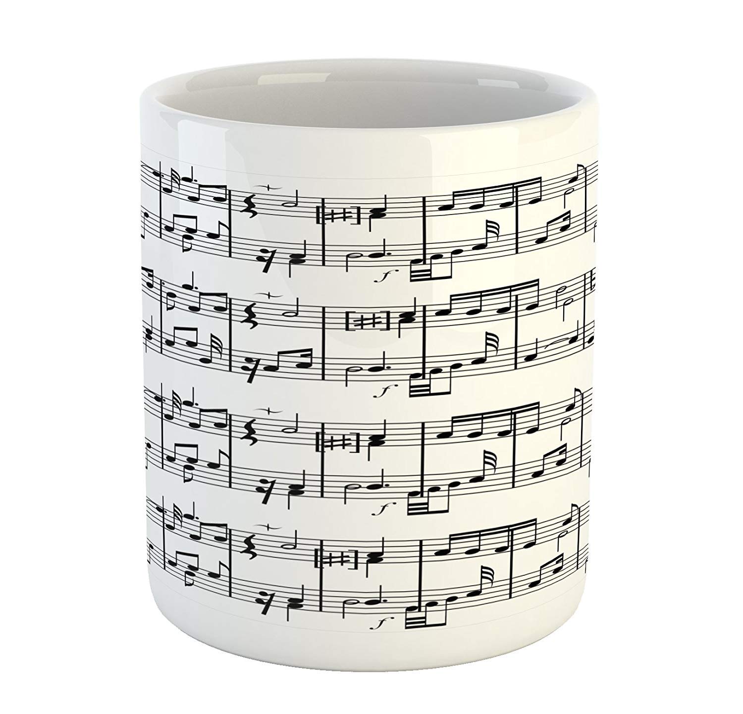 Music Theme Printed Coffee Mug (325 ml)