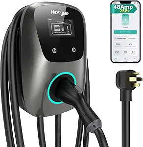 NexCyber Level 2 Electric Vehicle (EV) Charger, 48 Amp/11.5kW, J1772 Connector, 240V, NEMA 14-50p Plug, Energy Star Certified