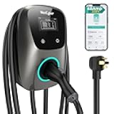 [ETL/Energy Star Certified] NexCyber Level 2 Electric Vehicle (EV) Charger, 48 amp/11.5kW EVSE w/ J1772 Connector, 240V NEMA 14-50p Plug Electric Car Charger, APP Start/Plug and Play for Home Level 2