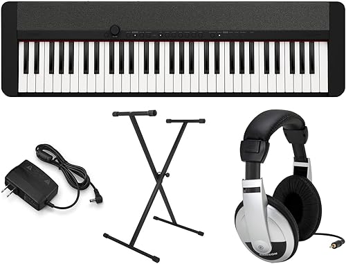 Miniatura 7 de Casio CT-S1 - Paquete educativo con soporte y software instructivo eMedia, adaptador de CA y auriculares, color rojo