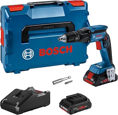 Bosch Professional 18V System visseuse plaquiste sans-fil GTB 18V-45 (avec 2 batteries ProCORE18V 4.0Ah, chargeur rapide GAL 18V-40, L-BOXX)