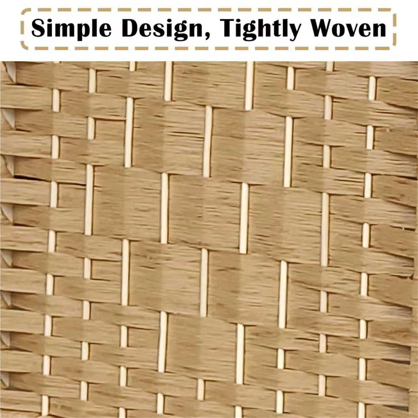 séparateurs de pièces Paravent Pliable en Fibre À Tissage Losange Court, Disponible en 50, 110, 100, 90, 80, 70, 60 Et 70 Cm De Hauteur(B-4 pcs,H W 90cm x 30cm)