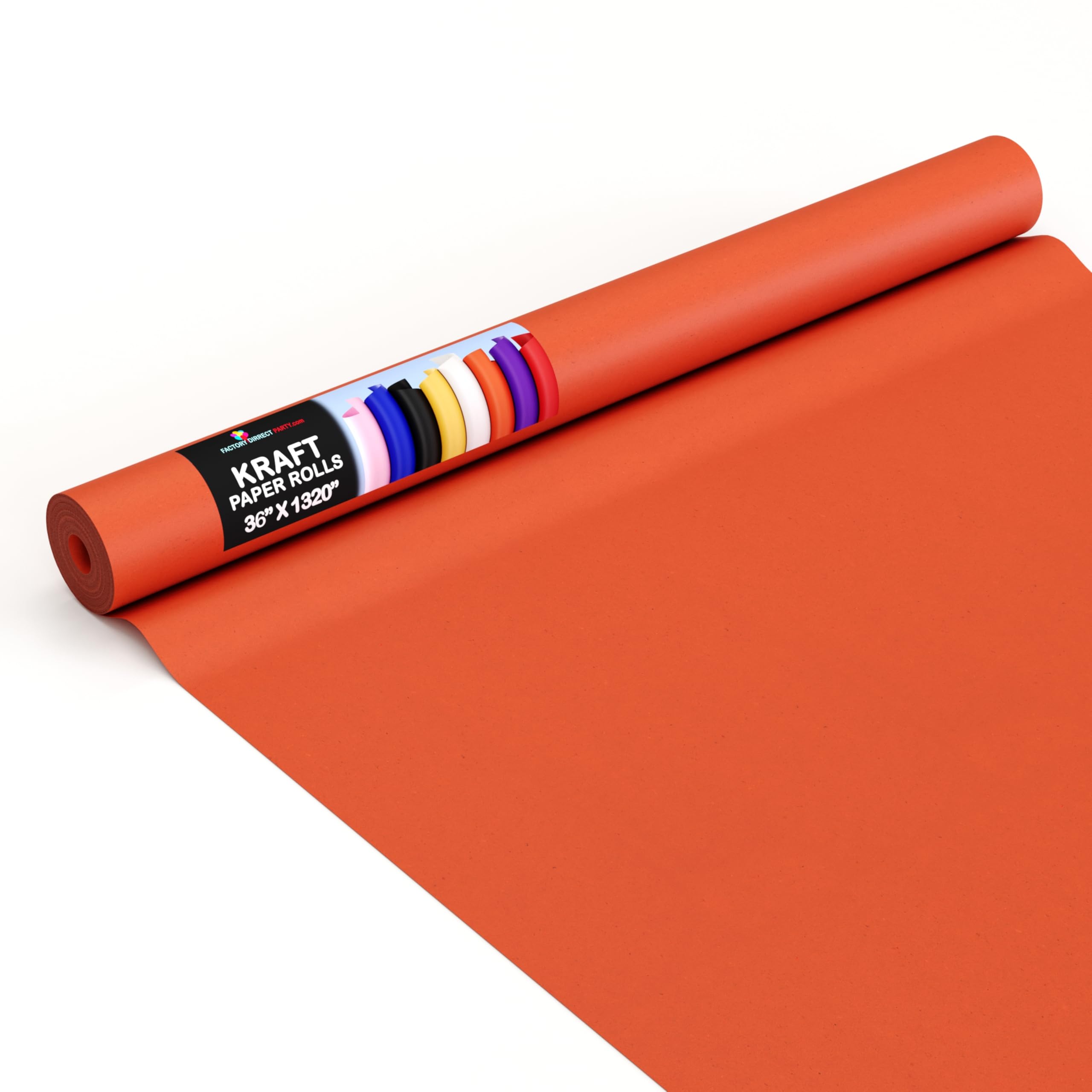 Amazon.com: Crown Display Orange Kraft Paper Roll - 36