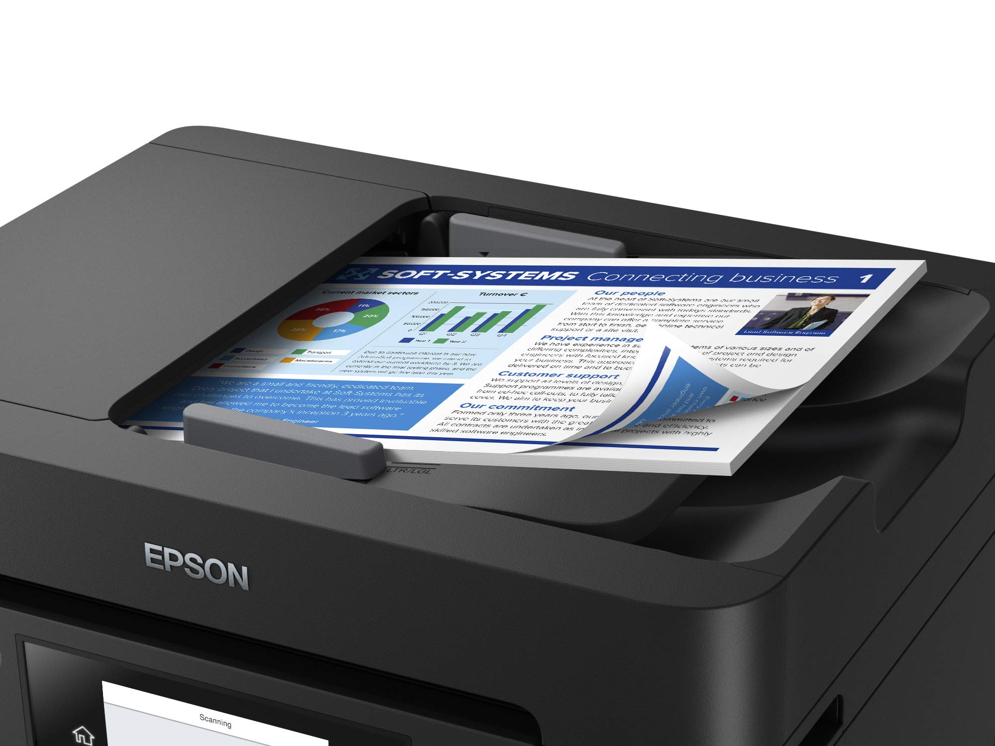Epson Workforce Pro WF-4834 Wireless All-in-One Printer with Auto 2-Sided Print, Copy, Scan and Fax, 50-Page ADF, 500-sheet Paper Capacity, and 4.3" Color Touchscreen