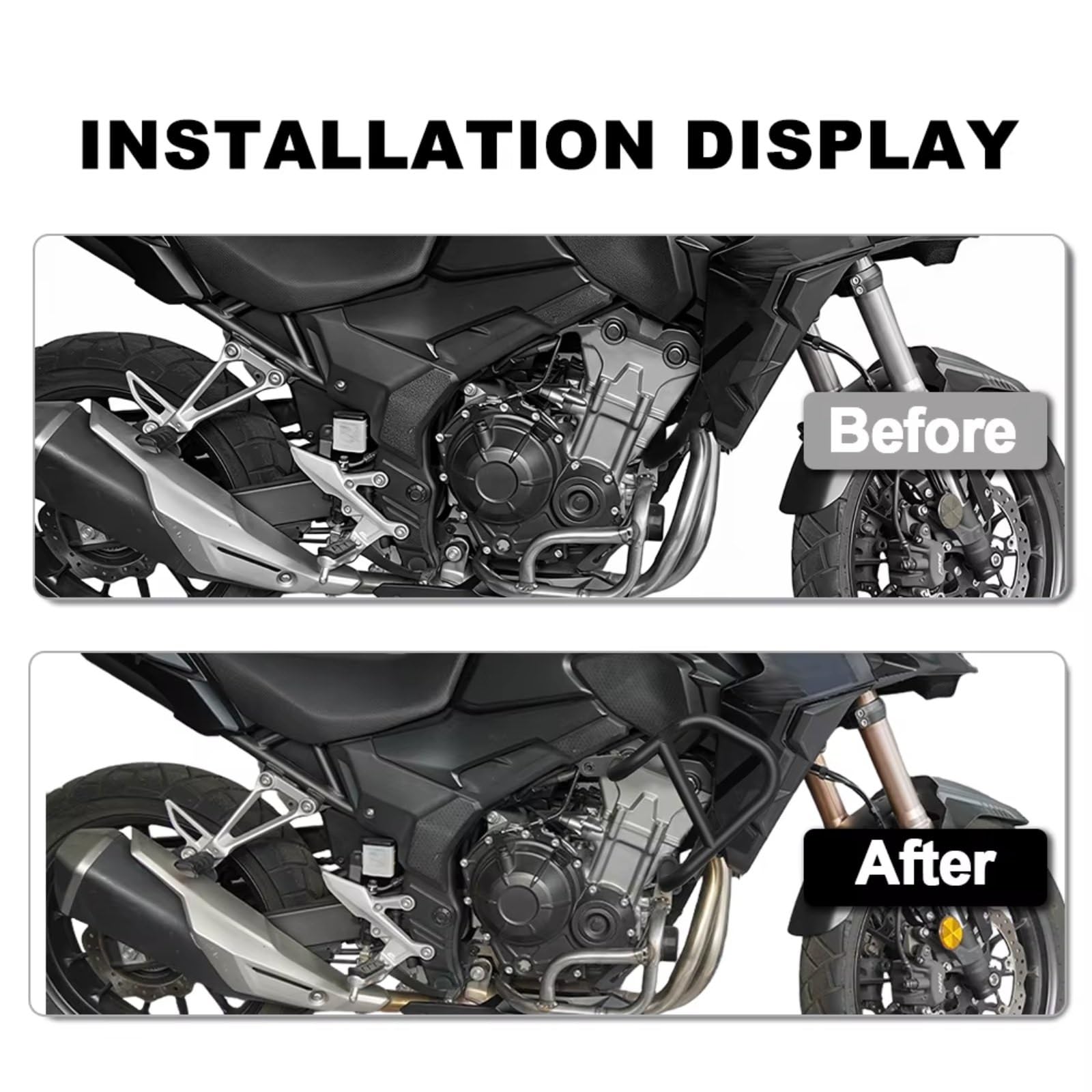 Paraurti Compatibile Con Nx500 2024-2025 Gabbie Per Motociclette Crash Bar Protezione Motore Paraurti Protezione Per Telaio Ferroviario