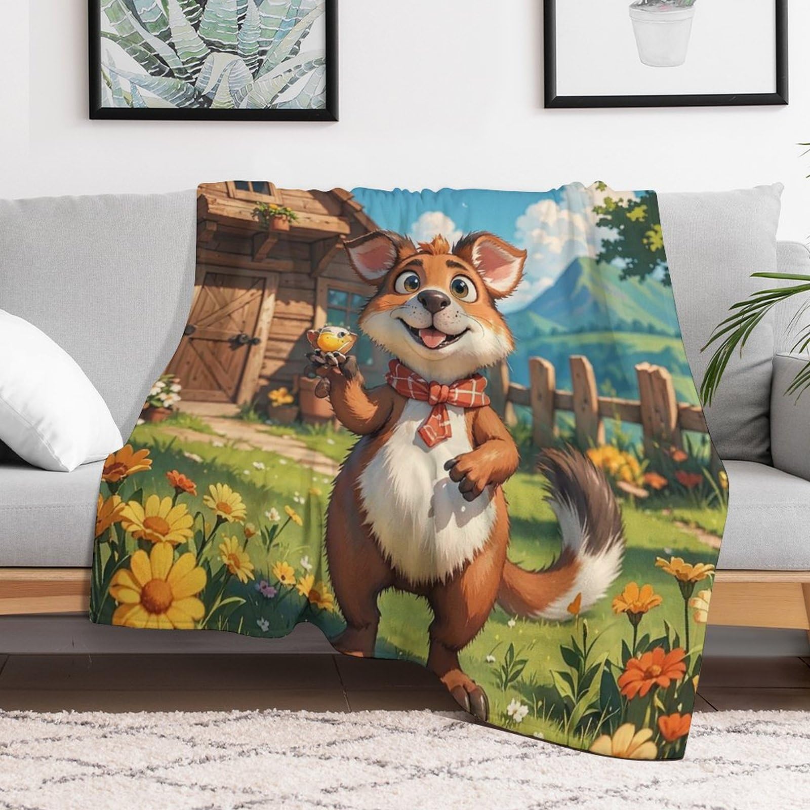Couverture micro polaire rafraîchissante et légère chaude