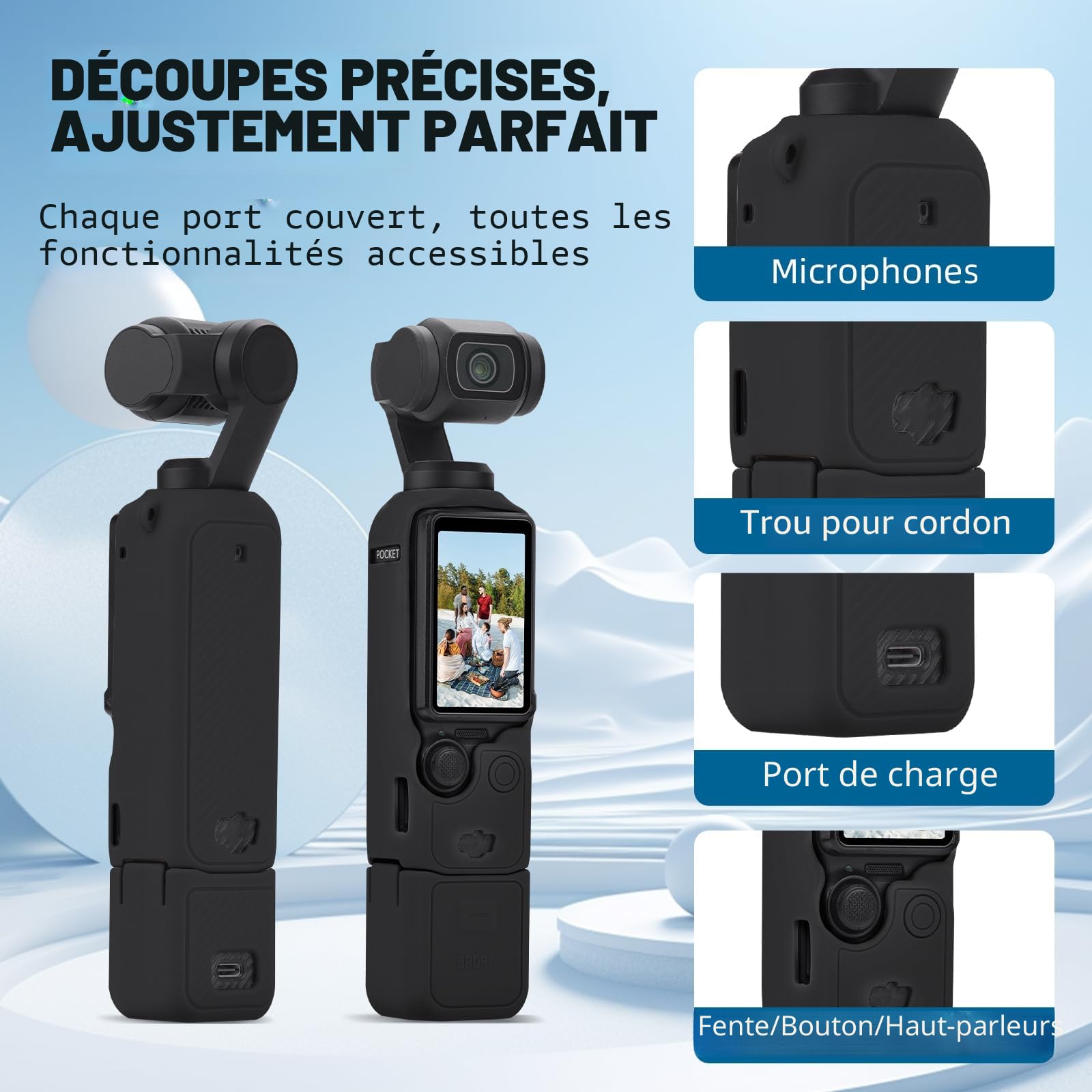 BRDRC Pocket 3 Creator Combo Coque en silicone