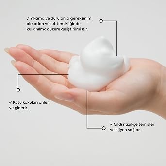 ACTOLIND® Foam 300 ml – Durulama Gerektirmeyen Vücut Temizleme ve Bakım Köpüğü | Panthenol ve Allantoin İçerikli | Hassas Ciltler İçin Uygun | Dermatolojik Olarak Test Edilmiştir