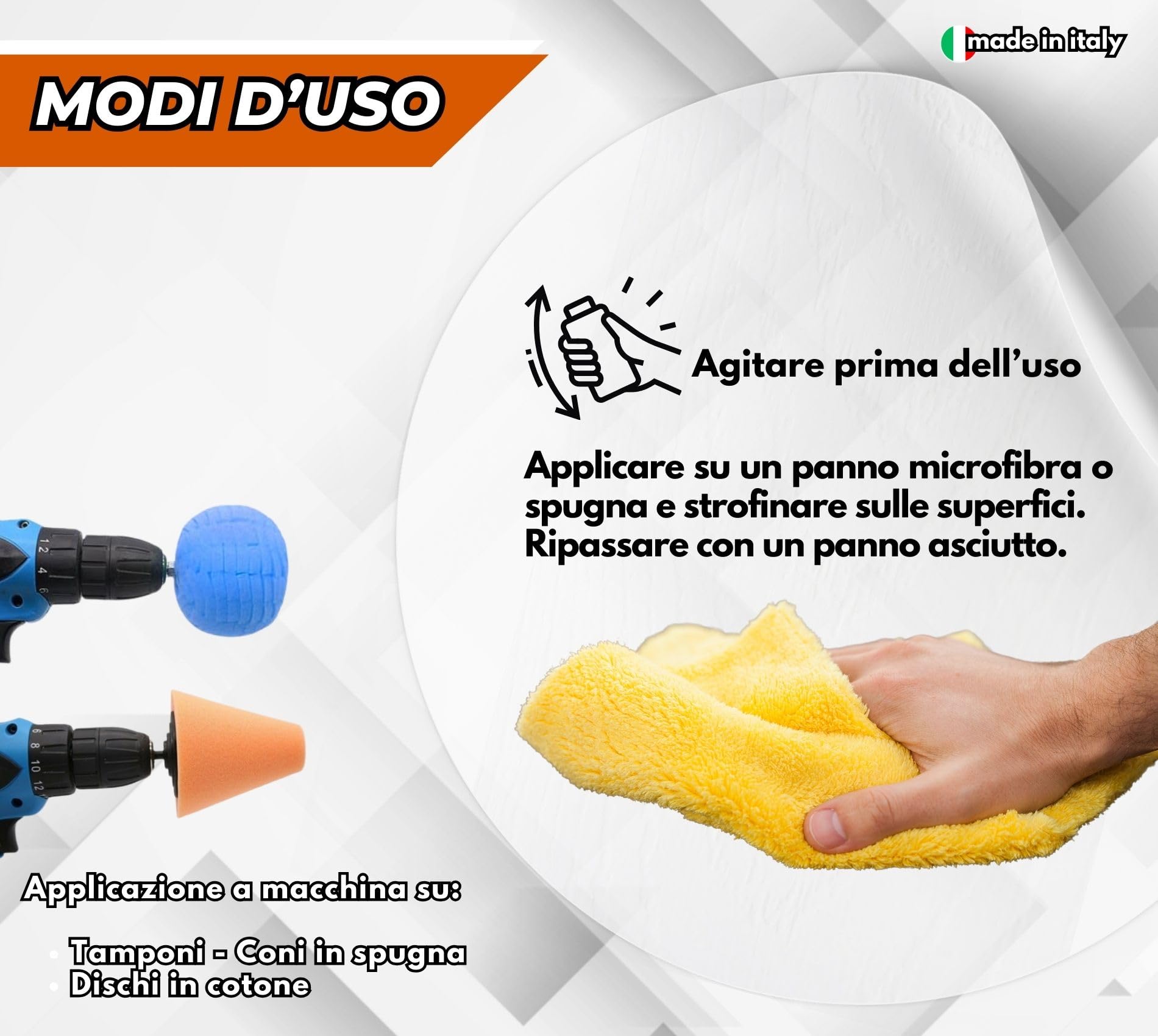 Lux Metal - Kit 3 Metal Polish Lucidante 250 gr A-B-C Hard Fine S. Fine - Pasta abrasiva lucida metalli acciaio inox alluminio ottone bronzo rame elimina graffi ossidazioni cromature auto carrozzeria