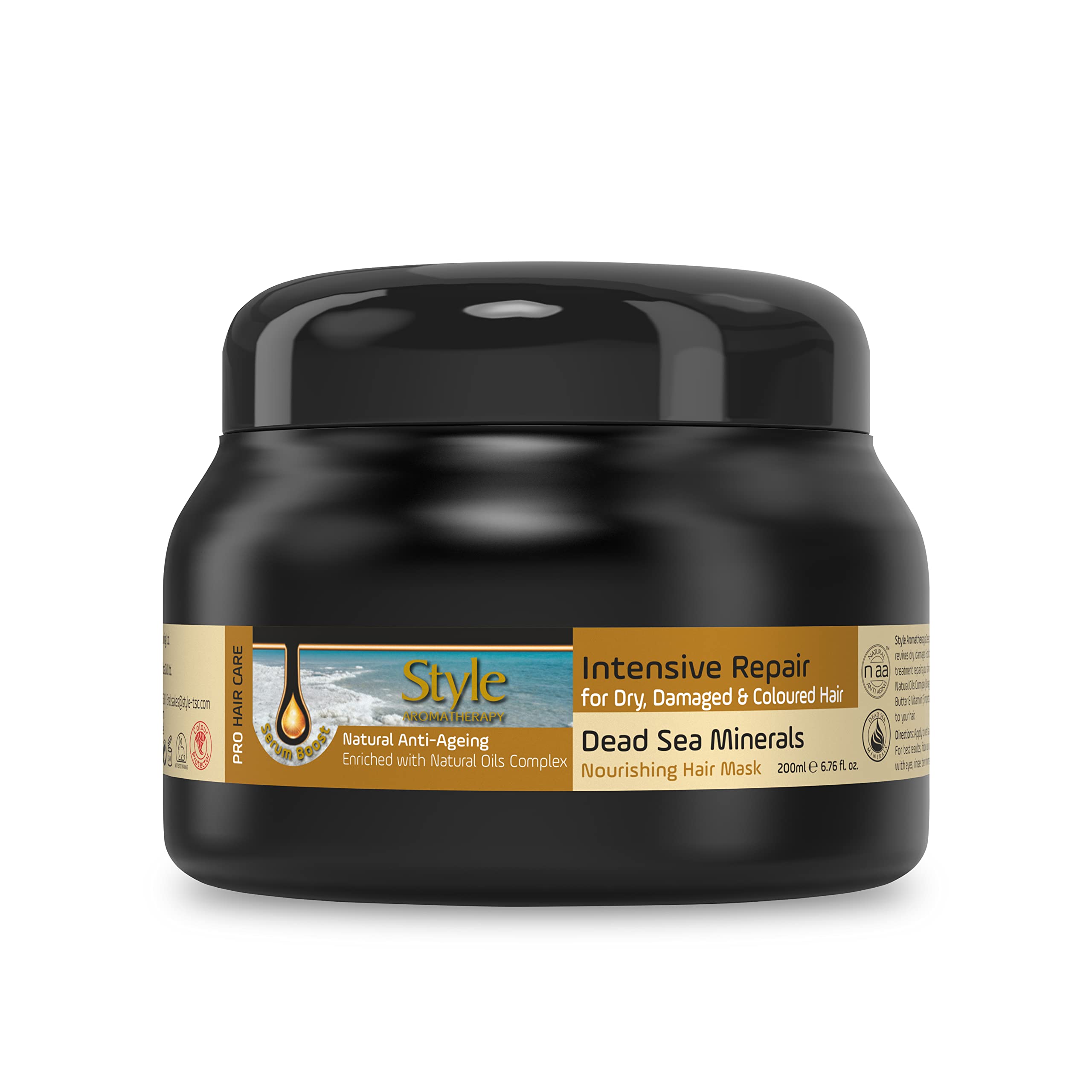 Professional Intensive Repair Hair Mask with Ceramides | Repairs Dry, Damaged & Chemically Treated Hair | for Color Protection, Shine & Frizz Free Hair | for All Hair Types | 200ML