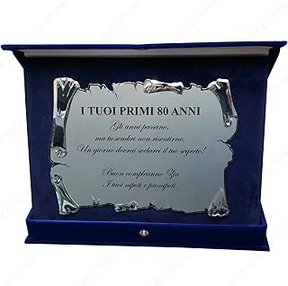 TARGA PERGAMENA CON ASTUCCIO E STAMPA PERSONALIZZATA