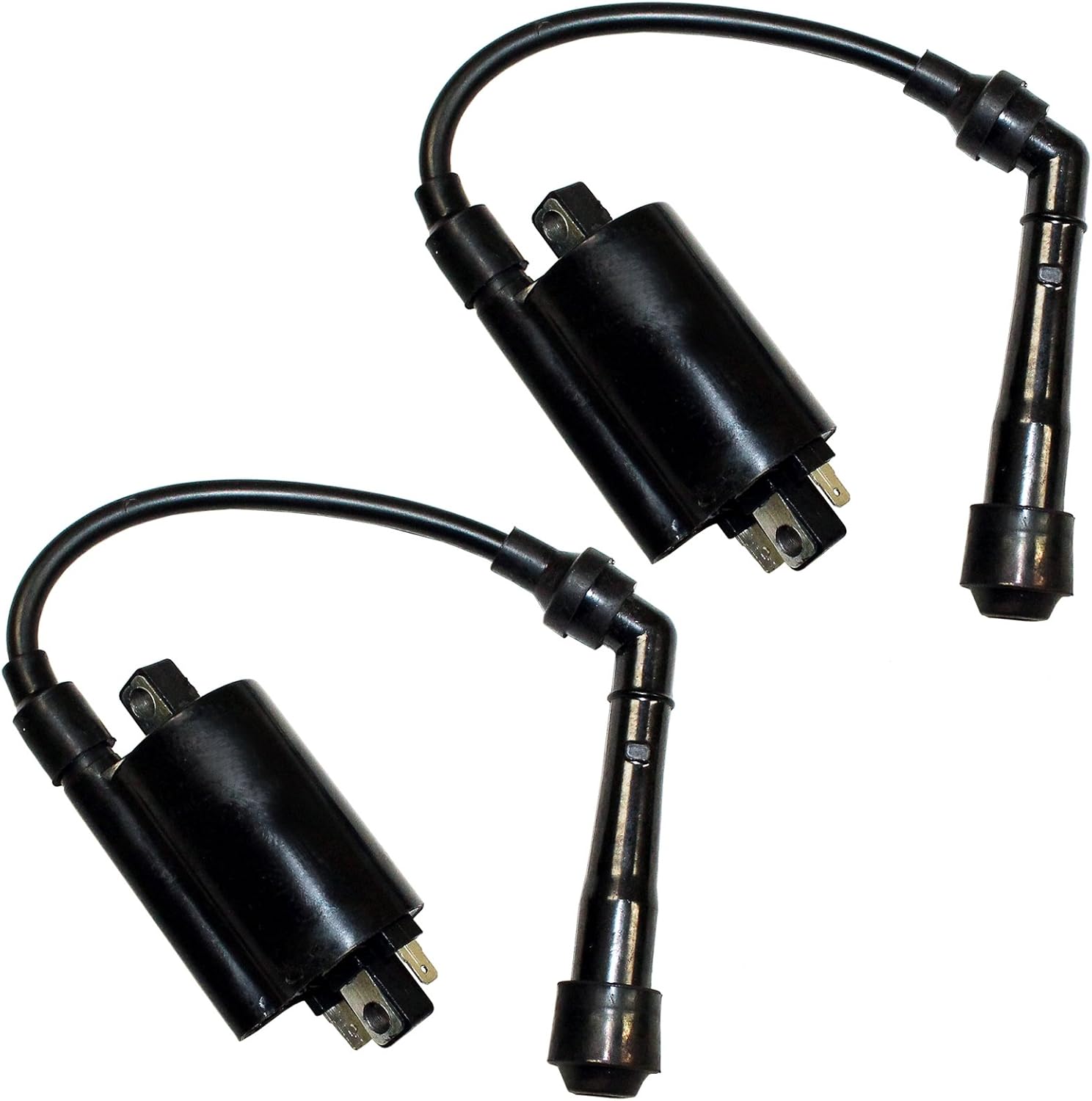 Caltric Set of 2 Ignition Coils Compatible with Kawasaki Ex500 Ninja 500 500R 1987-2009