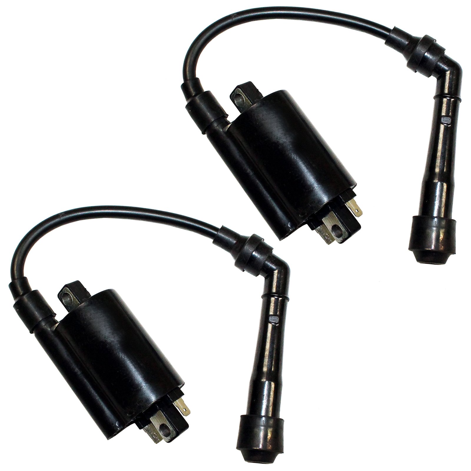 Caltric Set of 2 Ignition Coils Compatible with Kawasaki En500C Vulcan 500 Ltd 1996-2009