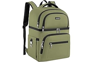 Women's Chic Backpack with Insulated Lunch Cooler
