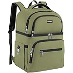 Cooler Backpack,Insulated Backpack Cooler Leakproof Double Deck Cooler Bag for Men Women RFID Lunch Backpack