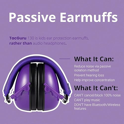 Miniatura 2 de 130 Edición Color Sólido, Orejeras de Protección Auditiva para Niños, Protección Auditiva para Niños, Talla Única para 3-16 Años