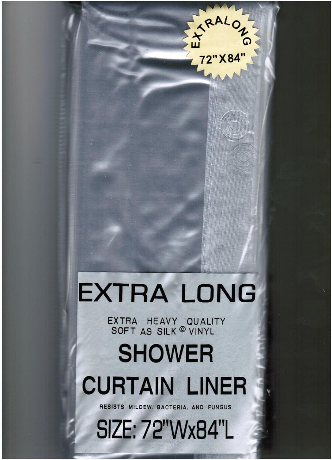 EXTRA LONG 72" x 84" CLEAR SHOWER CURTAIN Liner decor vinyl Carnation