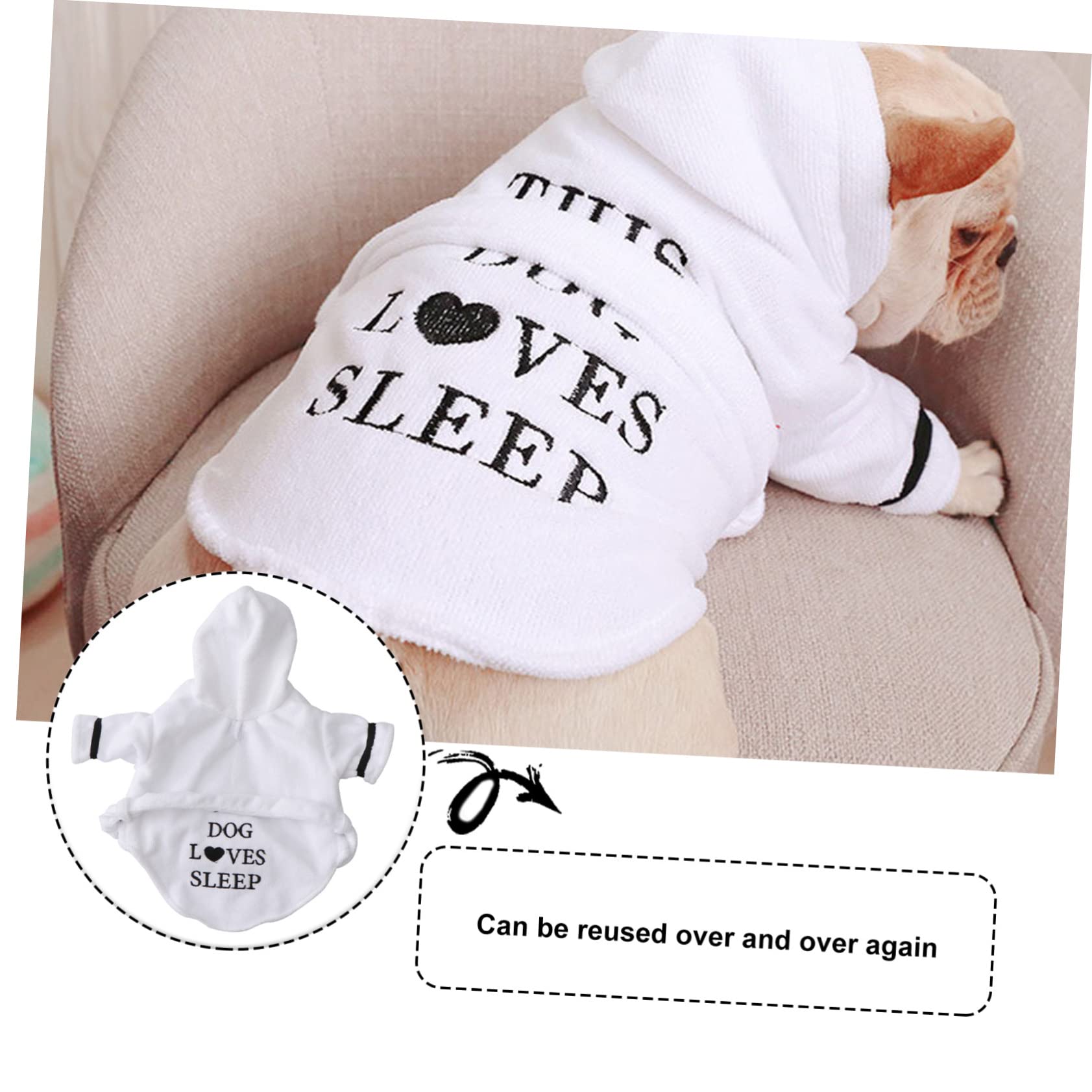 Supvox 3St Hundepyjama Tier Pyjama Hunde Bademantel Hunde-Bademantel Schlafanzug für Hunde schnell trocknende Hundehandtücher Milchspender für Welpen Haustier Bademantel welpen Bademantel