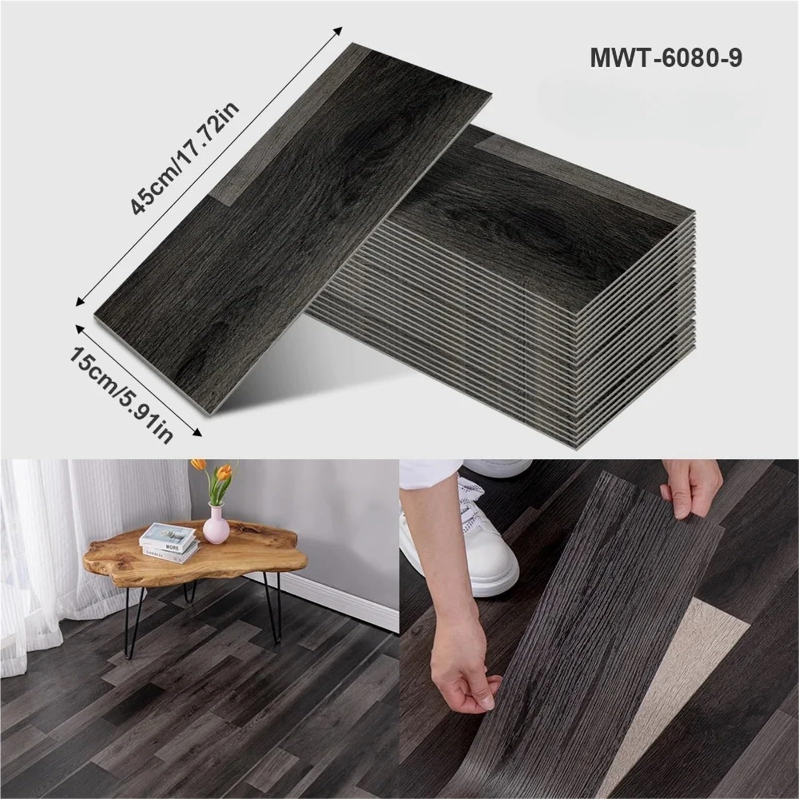 Adesivo for pavimenti con venature del legno addensato