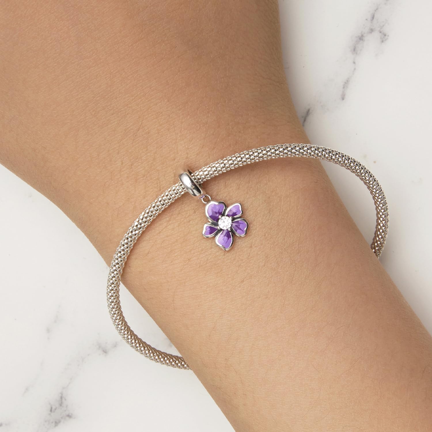 NINGAN Ciondolo dell'amore ciondoli per la mamma ciondoli per bracciali da donna 5A Zircone Festa della mamma, regalo di compleanno