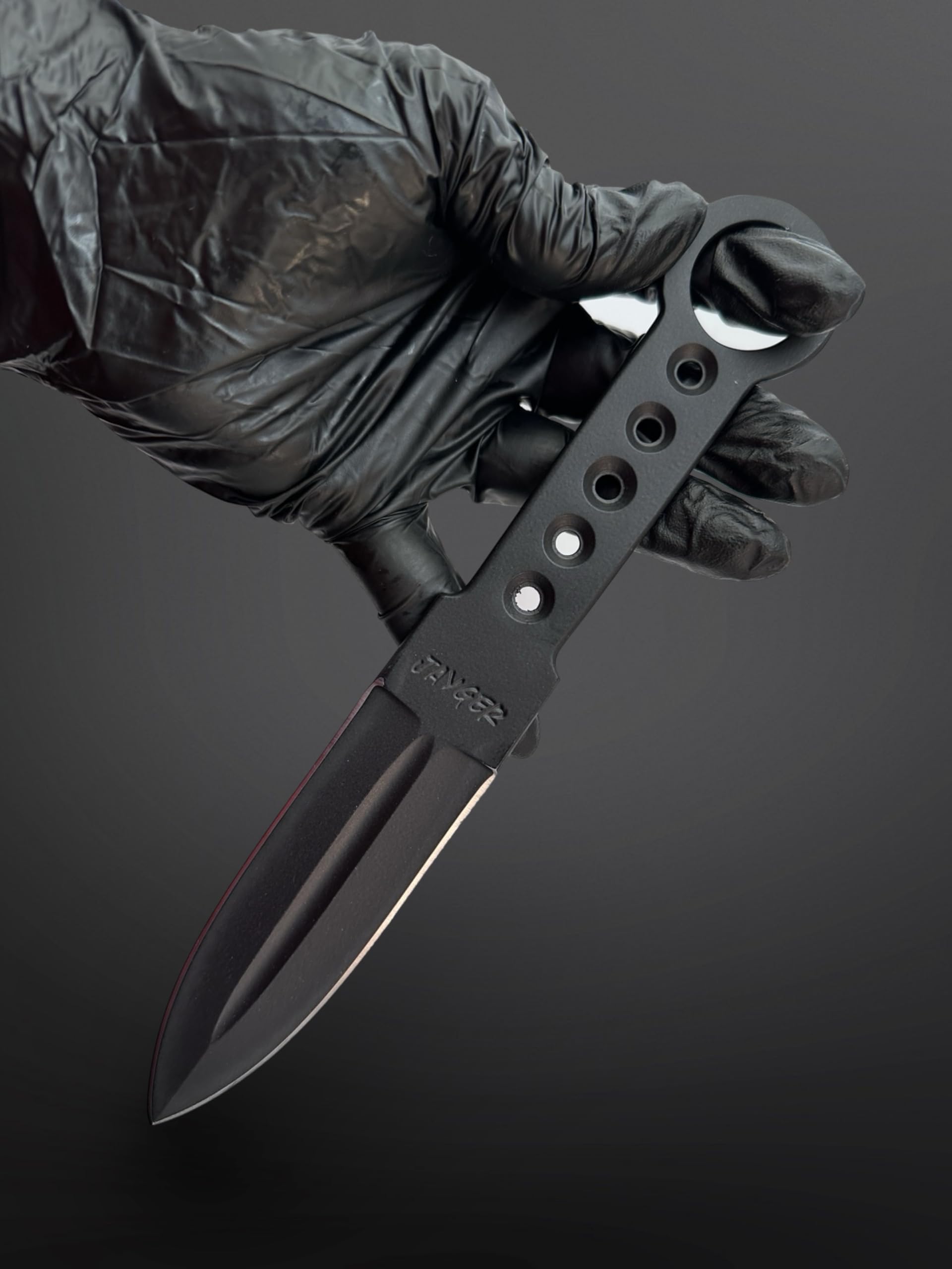 Jayger Handmade Carbon Steel Kunai Throwing Knife | Precision Full Tang Blade | Heat-Treated for Durability | Balanced for Accurate Throwing | 22cm Overall Length | 130g Lightweight Design