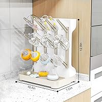 Vista 5 de GoMaihe Estante de Secado para Biberones: Soporte Vertical para Secador de Biberones que Ahorra Espacio - Soporte de Almacenamiento de Accesorios