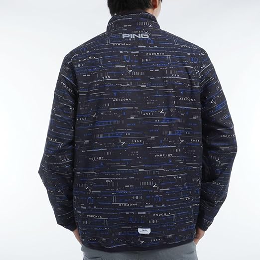 Amazon.co.jp: [ピン アパレル] メンズ 撥水 フルジップブルゾン (総柄