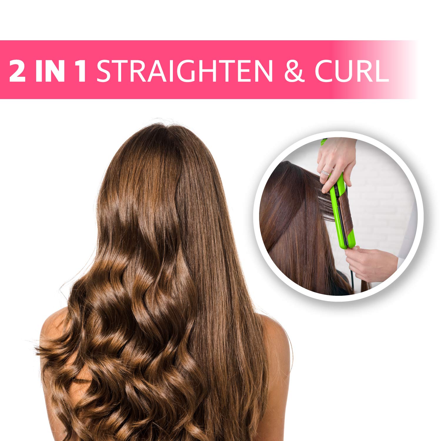 Pro Cabello Dual Hair Straightener Set NWT NEVER U Amazon.com : ProCabello Luxury 5500 Ionic Hair Straightener  main image 3