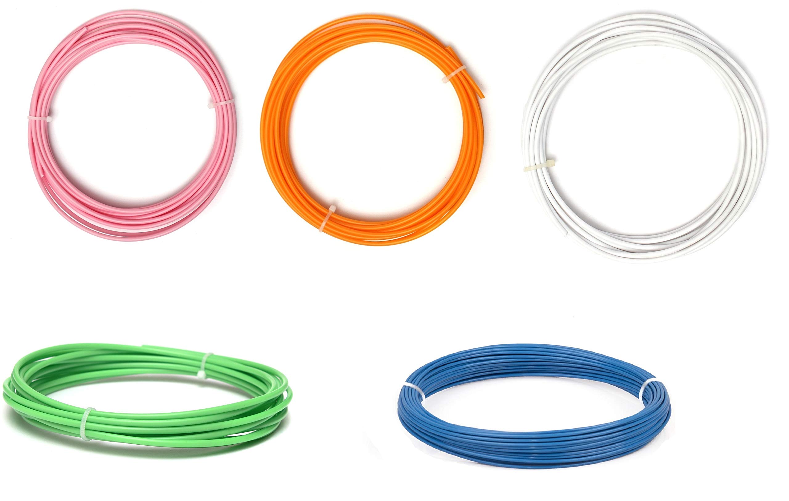 Invento 30 meter each 1.75mm 5 Colours Pink Orange White Green Blue PLA Filament 3D Printing Filament For 3D Pen 3D Printer (B07F5PGGCW) Amazon Price History, Amazon Price Tracker