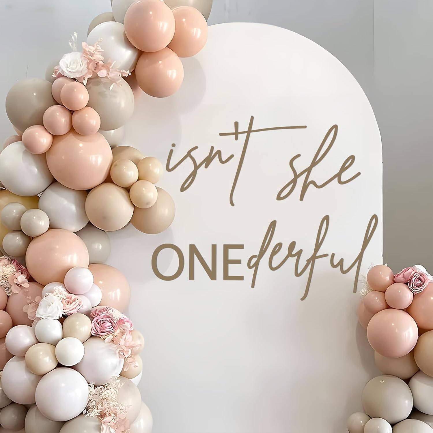 Large Adhesive Sign Decal Letters Sticker Wall Decor Balloons Arch Backdrop Decorations for Baby Shower