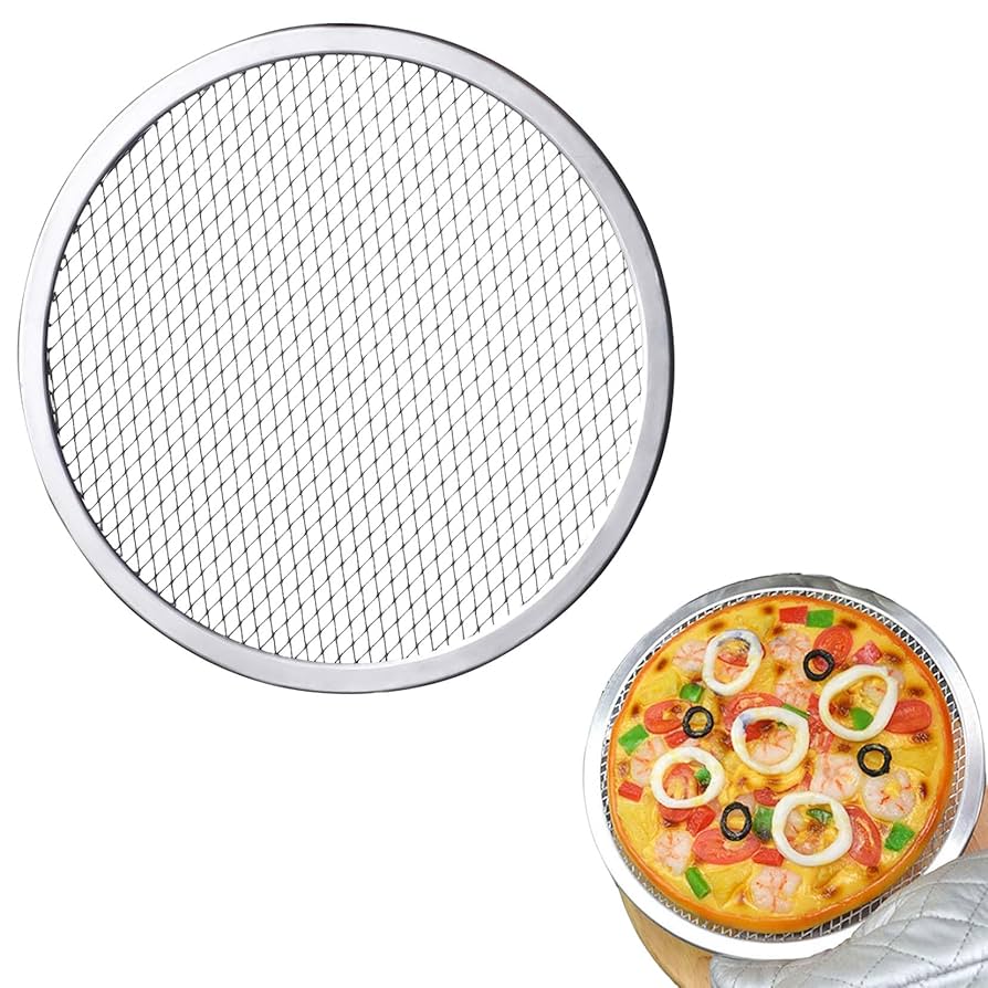 Amazon | アルミ ピザ焼網 12インチ ピザ皿 丸型 焼き網