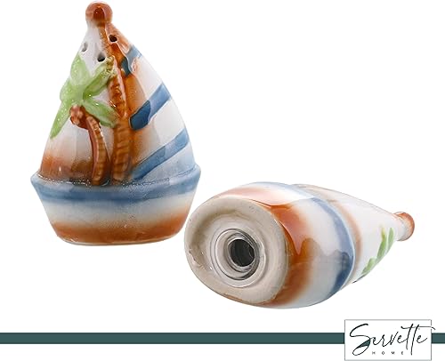 Vista 11 de Servette Home Salero y pimentero - Palmera Palm Tree