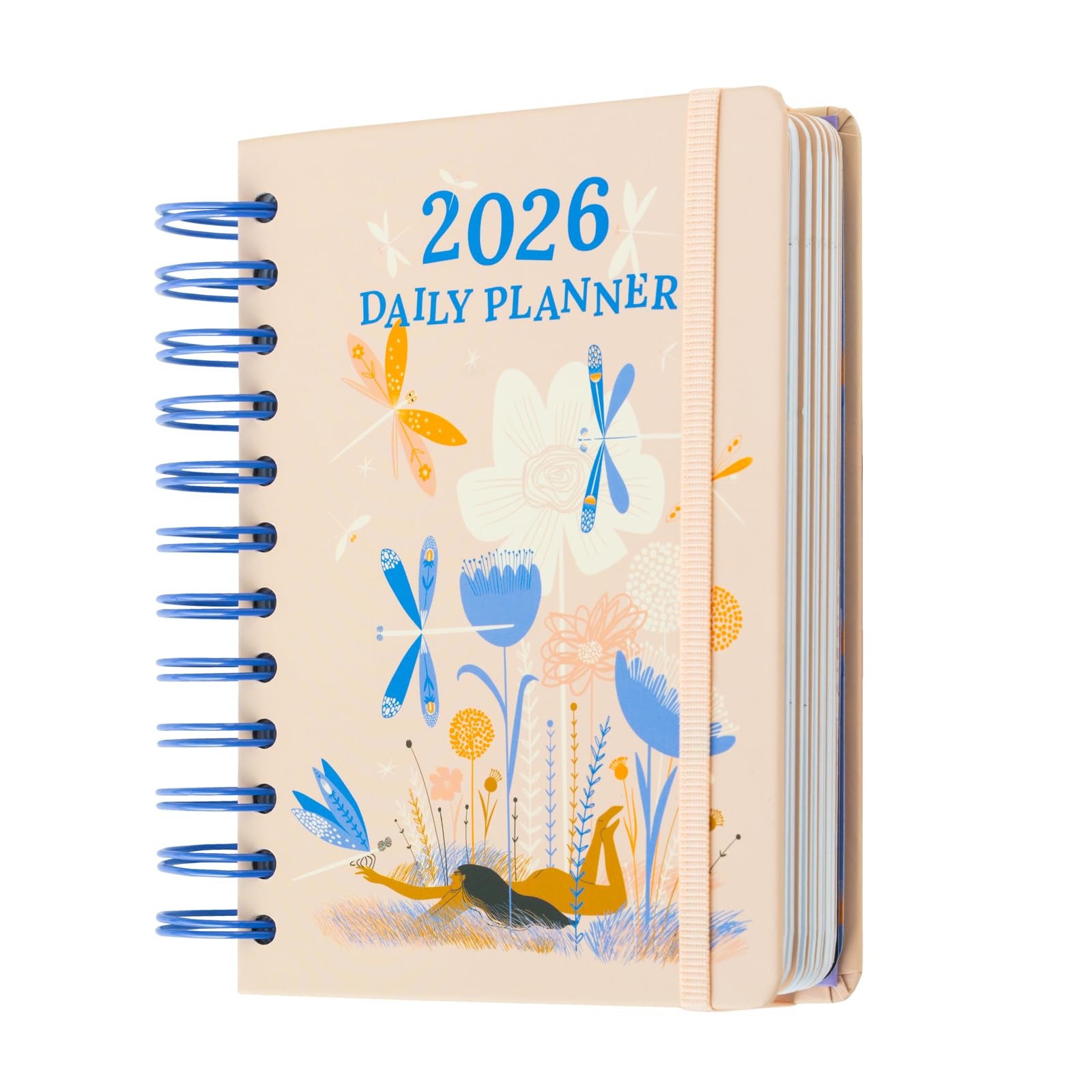 Grupo Erik Pocket Diary 2026 Day Per Page - Whimsical Daily Planner | Page A Day Diary 2026 Small With Planner Stickers, Bookmark, Pocket | Cute Stationery Gifts