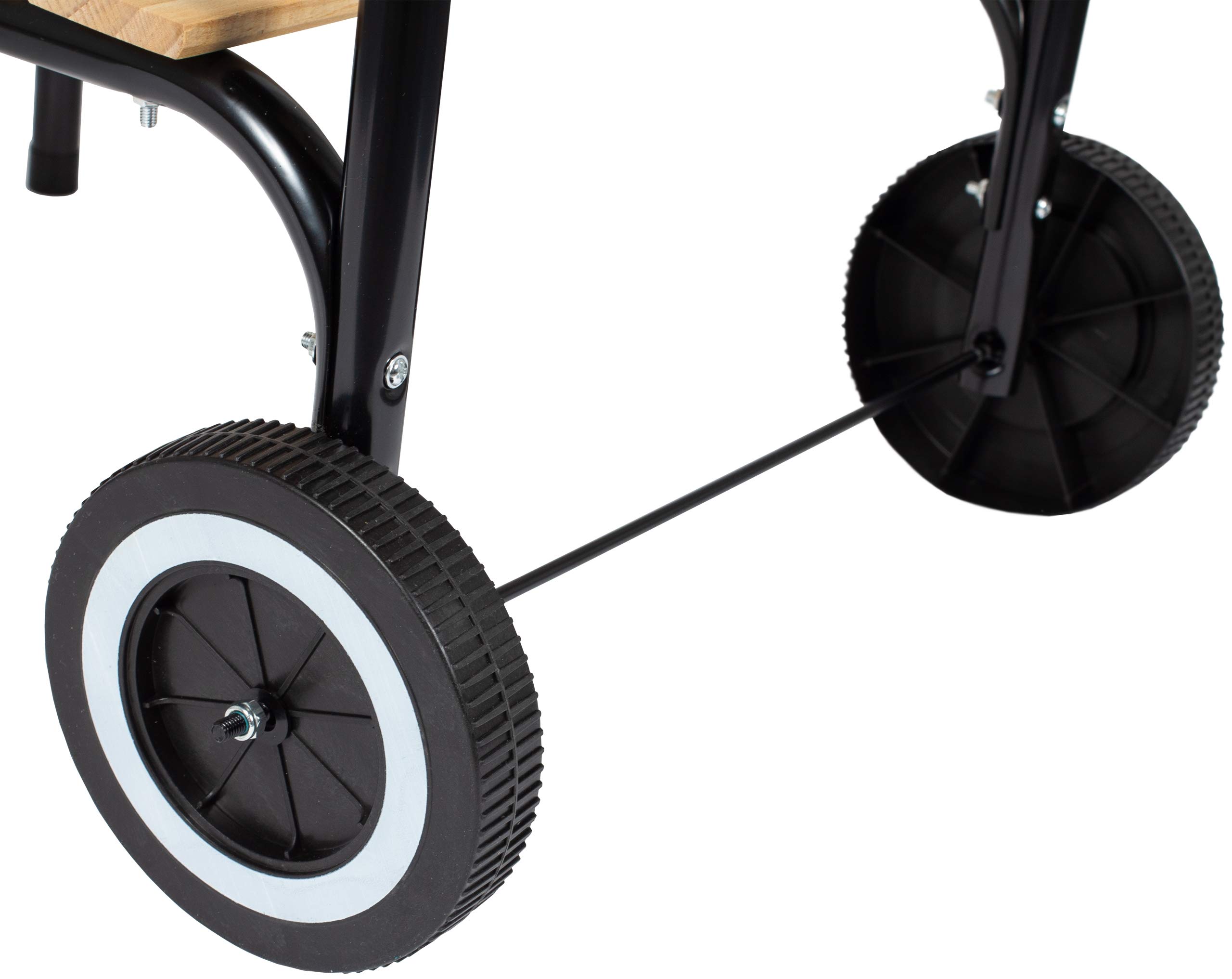 GrillMaster Kohlegrill EmaBend GM3000 + Gebläse, Gartenbau, Karbon, Mit Rollen, Holzböden