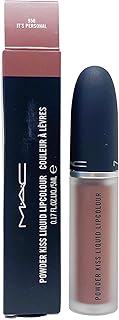 M.A.C Cosmetics Powder Kiss Liquid Lipcolour - 950 It's Personal (Warm toned light beige nude) .17 oz / 5 ml