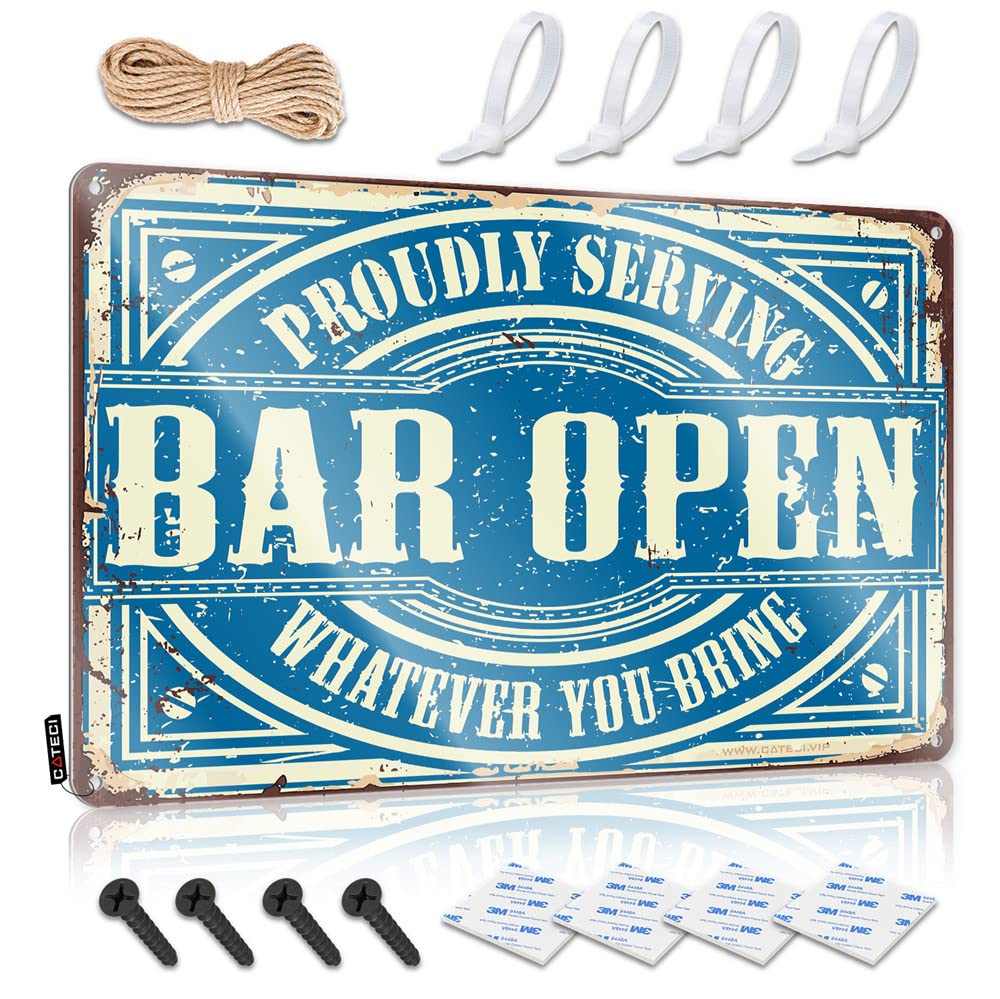 Ztbbdnqha One Color Metal Signs For Outside Home Decor Bar Open Sign Beer Limit Sign Metal Decor For Home Bar(30X40cm)