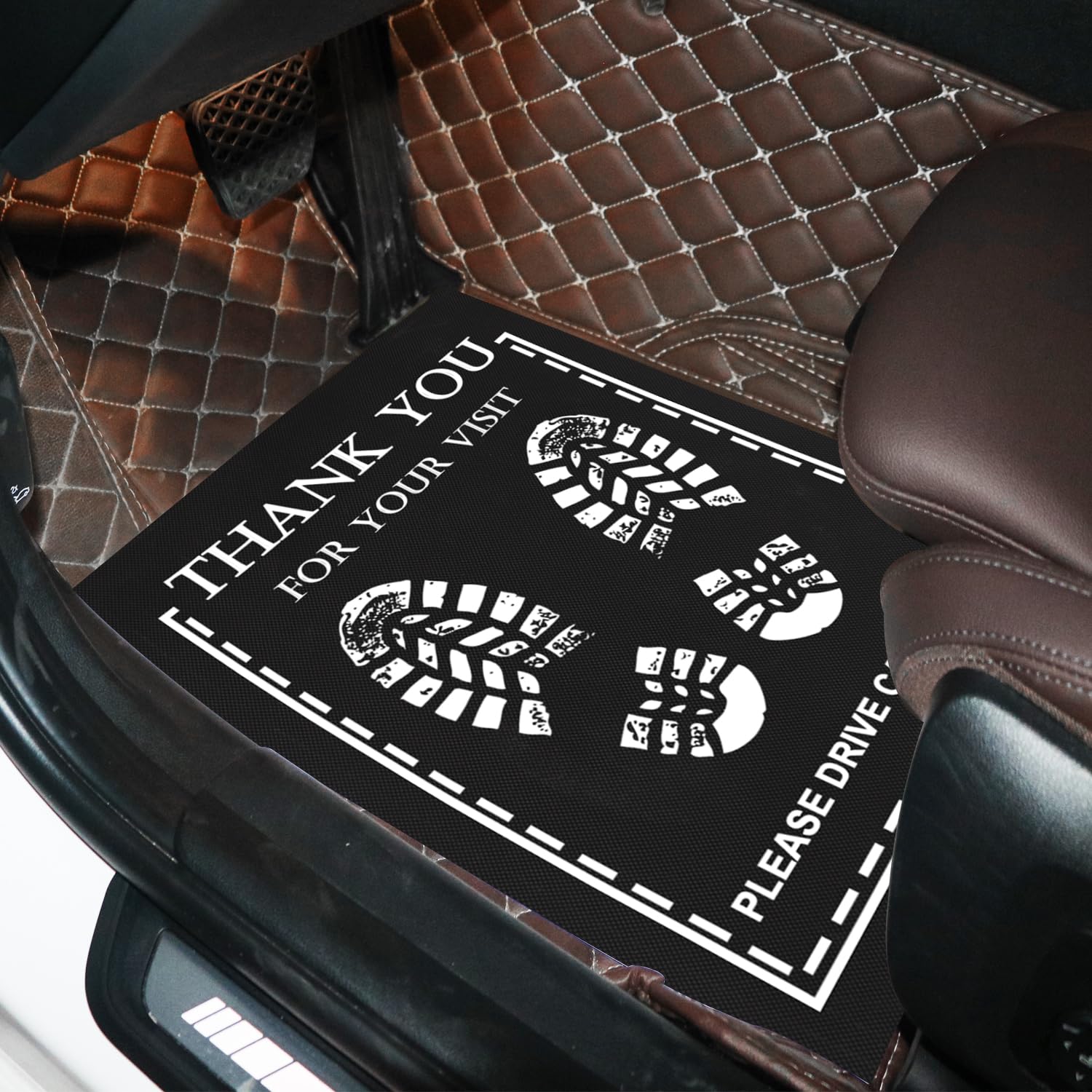 RUENXG Disposable Floor Mats for Car 30Pcs Disposable Car Floor Mat Black Car Floor Mat Protector Portable Vehicle — view 3