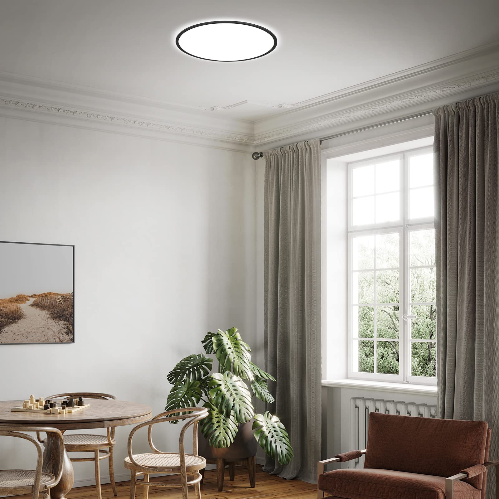 OFMOTRA Plafondlamp - LED Paneel - ultra plat plafonniére - 2700-6500K