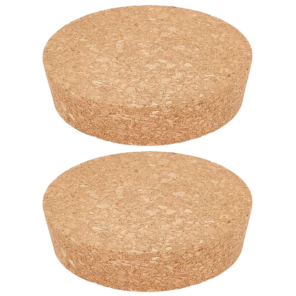 GORGECRAFT 2 tapones de corcho grandes para botellas de 10 a 11 cm, tapones de corcho cónicos de madera natural para botellas de vino, tapones de repuesto para cocina, boda, botellas de conservas — view 7