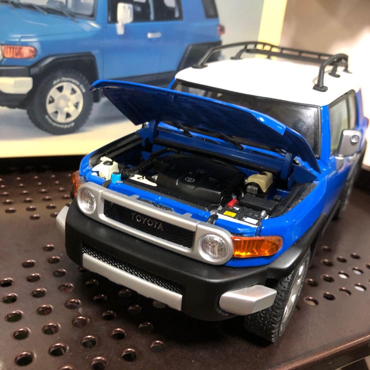 Amazon | 900 Aa 1/18 Toyota FJ Cruiser FJクルーザー ミニカー 青 