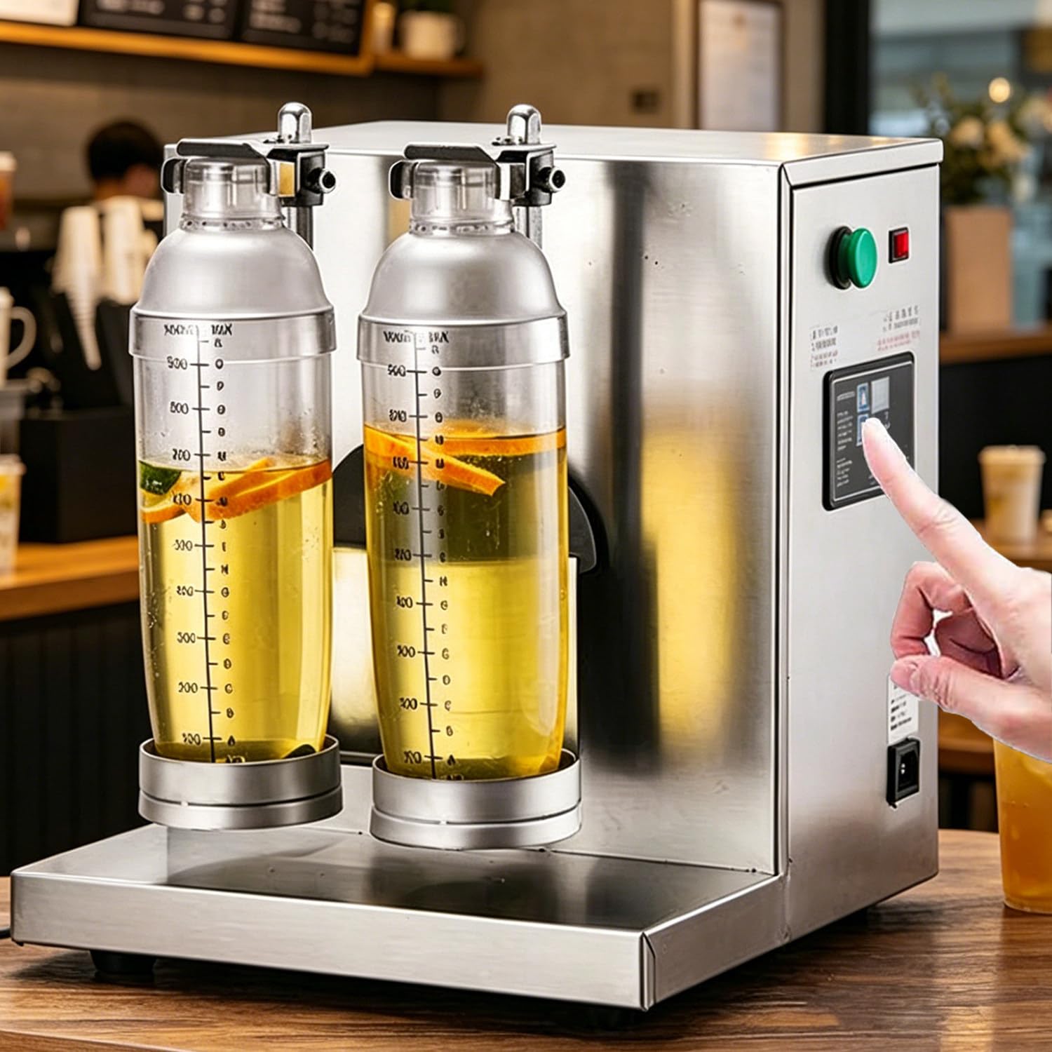Qiang Automatic Double Frame Boba Smoothie Shaker Machine