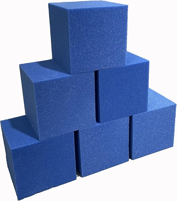 Foamma Blue Foam Pit Cubes/Blocks 10 x 10 x 10 10 Pack for Gymnastics, Freerunning and Parkour Courses, Skateboard Parks, BMX, Trampoline Arenas