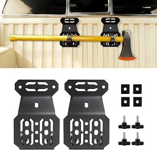 Bed Rail Mount Brackets Compatible with Tacoma, Bed Rail Module Systems for Shovels, Axe, Recovery Boards, Fuel Cans & Other Accessories, Bed Rail Modular Accessory Mount 3 Mounting Positions