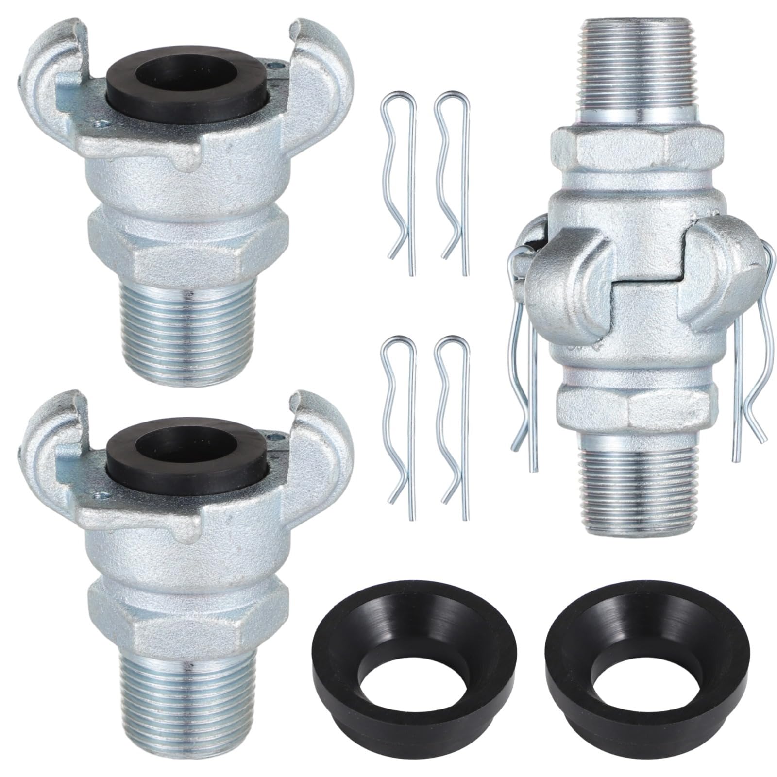 Raccord de tuyau d'air NPT 3/4 mâle anti fuite fer robuste lot de 2