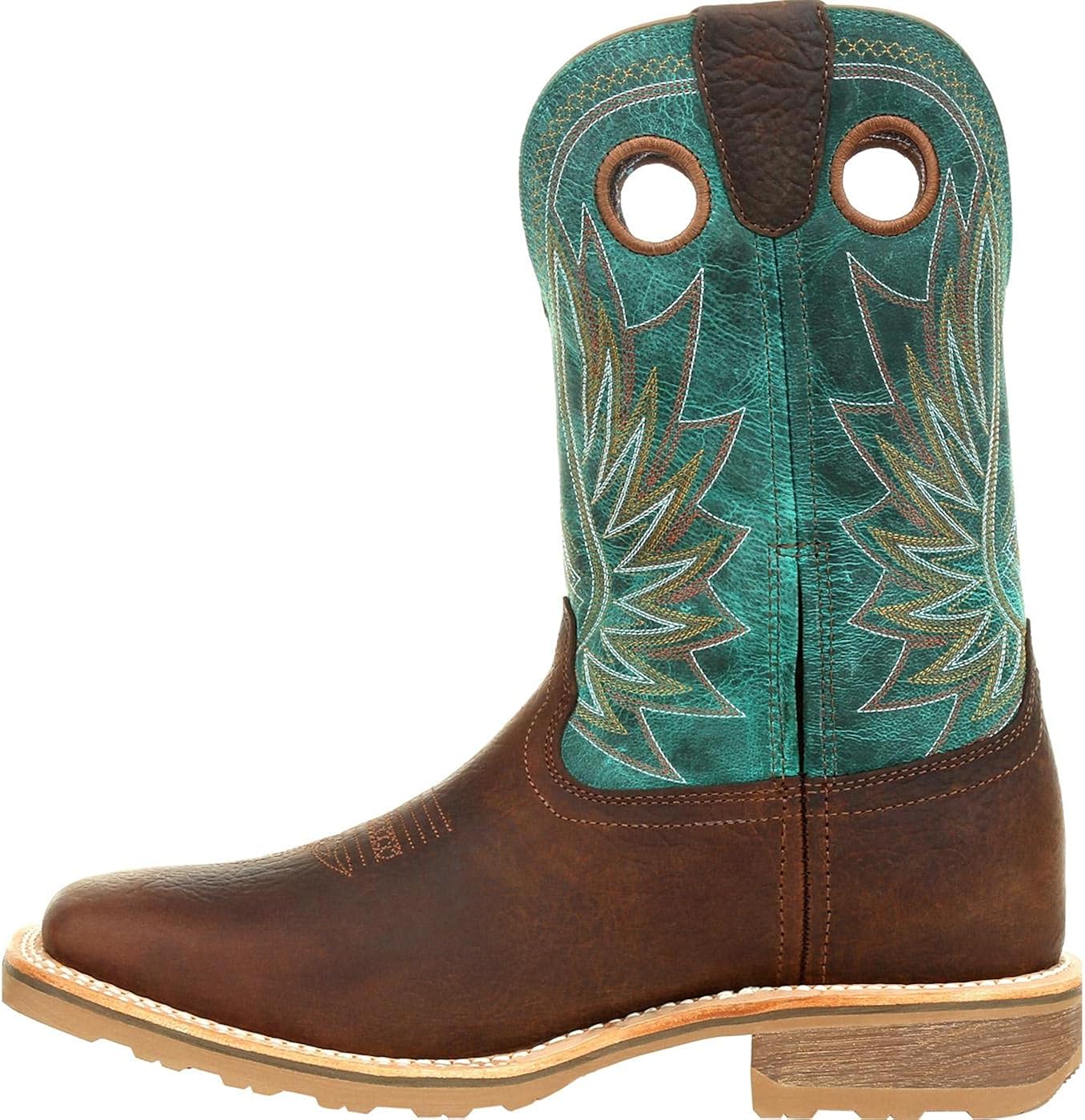 Miniatura 5 de Durango Maverick Pro Western - Botas de trabajo, Ranger marrón y turquesa.