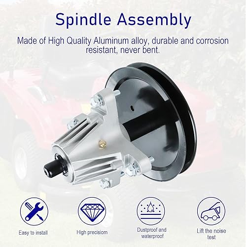 Miniatura 2 de Youxmoto (2 unidades de 46 pulgadas de conjunto de husillo de cubierta 918-04865A 618-04865A apto para Cub Cadet, apto para MTD, compatible con